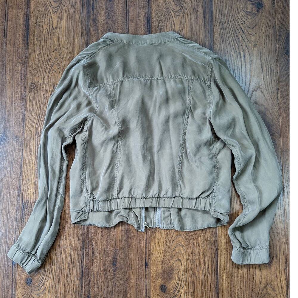 BlankNYC Faux Silk Bomber Jacket M - Picture 7 of 7